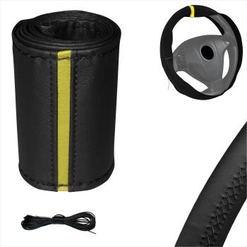 XLBG4 Xkeribom Leder Lenkradbezug zum Schnüren 37-38cm 12 Uhr Markierung mit Farbauswahl + STAFFELPREISE